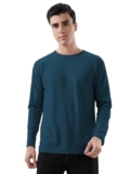 Kajaru Men’S Polyester Blend T Shirt With Full Raglan Sleeves Round Neck Solid Pattern And Standard Length
