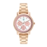 United Colors Of Benetton Women Pink Round Brass Dial Analogue Watch- Uwucl0503