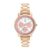 United Colors Of Benetton Women Pink Round Brass Dial Analogue Watch- Uwucl0503