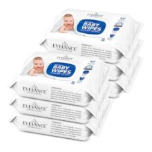EVELANCE Soft Cleansing Baby Wipes with Lid | 72 Wipes x 6-432 Wipes | Extra Thick & Moist Wet Wipes for Baby’s | Prevents Rashes & Redness with Goodness of Aloe Vera Vitamin E | pH Balanced