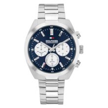 Tommy Hilfiger Hudson Japanese Quartz Analog with Blue Dial Silver Stainless Steel Strap Watch for Men – TH1710722