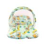 Bumtum Baby Teddy Girrafe Mosquito Net & Neck Pillow, Baby Gadda Set for New Born, 0-6 Month, Printed Baby Bedding, Sleeping Bed of 71cm x 47cm x 5cm, Sea Blue, Cotton, Free Size