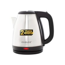 Cadlec Aquanix 1.8 Litre Electric Kettle With Stainless Steel Body | Automatic Cut-Off | Cool-Touch Handle & Lid | Multi-Use For Tea, Coffee, Noodles | 1500W | 2-Year Warranty