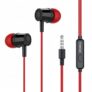 Kratos E02 Red Wired Earphones With 3.5Mm Jack In-Line Mic Control For Clear Calling & Music, Multi-Functional Controller,Sweat Resistant,Comfort Fit Wired Ear Phones,Compatibility With All Mobiles