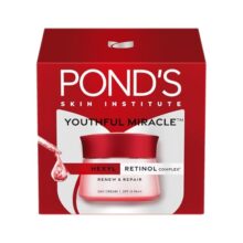Pond’S Youthful Miracle Hexyl Retinol Complex, Renew & Repair Day Cream 50G Spf 15 Pa++