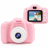 MiniExplorer Mini Camera for Kids 3.0MP 1080P HD Video Digital Camera with 2-Inch Screen, USB Rechargeable Camera for Photo, Supports 32GB SD Card, Toys for Boys & Girls 7-14 Years – Pink