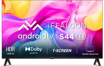 Iffalcon By Tcl S44 79.97 Cm (32 Inch) Hd Ready Led Smart Android Tv With Metallic Bezel Less And Chromecast Built-In(Iff32S44)