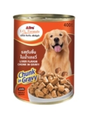 Apro I.Q. Adult Wet Dog Food Can Liver Chunk in Gravy Flavor 400g