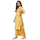 Rangriti Women Viscose Printed Suit Set (RSKASSORTED15964_Yellow_M)
