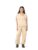 ONLY Women Solid Polyester Boxy Fit Beige Shirt