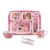 Cello Kidzbee Pentameal Tinker Bell Melamine Meal Set For Kids, Set Of 5, Light Pink | Bpa Free And Food-Grade Material | Attractive And Kidfriendly Designs | Break Resistant & Durable Set