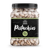 Organic Box Premium Natural California Roasted Salted Pistachios – Pista Dry Fruits Namkeen Pista Californian With Shell -Jar pack (400 Gram)