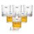 Treo By Milton Linea Whiskey Glass Set Of 6 I Premium Glass Tumbler For Bourbon, Scotch & Cocktails I 340 Ml