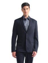 Arrow Zero Calorie Slim Solid Blazer Navy