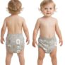 Bembika Baby Training Pant Soft Cotton Reusable Potty Training Pants For Kids Leak-Resistant, Padded Underwear For Babies To Support Diaper Free Transition (L Size For 18-24 Months Bunny Bear Theme)