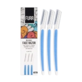 FURR Face Razor for Women | German Blade | Eyebrow Lip Chin | Pack of 3