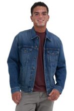 American Eagle Men Blue Denim Trucker Jacket