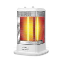 Havells Calenter 1050 Watt Room Heater With 3 Carbon Heating Tube| 3 Heat Setting| Tip Over Switch Protection| 3 Direction Heating| Upto 120Min. Timer Setting| 2 Years Manufacturer Warranty (White)