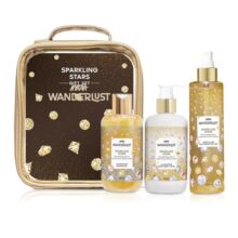 Nykaa Wanderlust Gift Set for Women – Sparkling Stars Fragrance Body Care Kit (700ml) | Shower Gel, Body Lotion, Mist with Free Pouch | Premium Luxury, Birthday, Anniversary & All Special Occasions Gifting Combo
