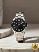 TIMEX Round 39mm Black Dial Analog Watch  – For Men
