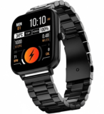 Fire-Boltt Ninja Blaze 1.83″ HD Display Stainless Steel Built Bluetooth Calling Metal Body Smartwatch(Onyx Black Strap, Free Size)