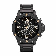 Armani Exchange Stainless Steel Wellworn Analog Black Dial Men’S Watch-Ax1513