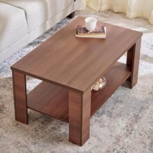 Home Centre | Clary NXT Coffee Table | Center Table for Living Room | Engineered Wood | Brown | 1 Year Warranty