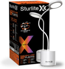 Sturlite Flavyo 6W Rechargeable LED|(3 in 1) Color Light Table Lamp(9.8 cm, White)