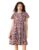 Amazon Brand – Symbol Women’s Rayon Fit and Flare One Piece Knee Length Tiered Dress (DR-13 Cont_Plum_M)