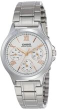 Casio Enticer Analog White Dial Women’S Watch