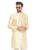 Vastramay Men’s Beige Silk Blend Kurta_M_Beige
