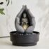 Home Centre Corsica Alpine Polyresin Zen Water Fountain with Rotating Ball – 20x17x26cm