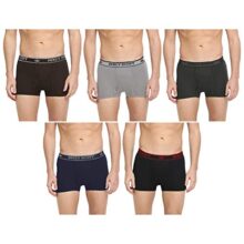 Dixcy Scott Originals Men’s Trunk Snug Fit Solid Innerwear – Swish Trunk(Black Grey Mel Olive Deep Blue Coffee Brow – Pack of 5 )-95