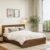 ABOUT SPACE Bed – (80 x 62 inches) Queen Size Bed Without Storage | Engineered Wooden Bed Frame with Airflow & MDF Support Board for Mattress | 1-Year Warranty Cot for Bedroom – Columbia Walnut