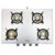 Golden Surya SPLENDOR FORGED 4B 4 Burner Gas Stove | Heavy Duty Forged Brass Burners | Manual Ignition | Stainless Steel Body | ISI Certified | 18 Months Warranty
