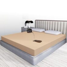 Carefoam 100% Waterproof Premium Cotton Mattress Protector | Breathable And Hypoallergenic Ultra Soft Fitted Bed Protector | Single 72 X 36 Inch, Fits 10 Inch Beige | Small Beds Kids Hospital Beds