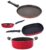 Nirlon Non Stick Coated Heat Resistance Pfoa Free Aluminium Kitchenware Gift Set of 4 Pieces (FT13_CVG_GP24.5_CS24)
