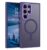 Bentoben Ultra Hybrid Magnetic For Samsung Galaxy S24 Ultra Case, Compatible With Magsafe, Slim Anti-Scratch Shockproof Design, Matte Back Cover For Galaxy S24 Ultra 5G, Tpu+Polycarbonate, Purple