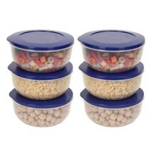 Cutting EDGE 600ml Eco Storage Container & Organizer Set of 6 (Dark Blue)