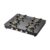 KAFF CTC 63 4B Gas Stove/Cooktop 4 Burners with Manual Ignition 63 CM, High Efficiency Brass Burners, Black Tempered Glass, Enamelled Pan Support (Black)
