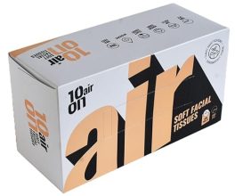 10On Air Soft Facial Tissue Box Jumbo Pack – 2 Ply Napkins – 200 Pulls