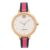 Teal By Chumbak Round Dial Analog Watch For Women|Strawberry Ice Collection| Printed Vegan Leather Strap|Gifts For Women/Girls/Ladies |Stylish Fashion Watch For Casual/Work – White