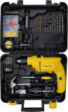 STANLEY SDH550KP-IN 550W DIY 10mm Single Speed Hammer Drill and Power & Hand Tool Kit(120 Tools)