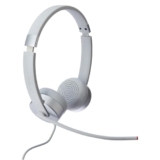 Lenovo 100 Stereo Analogue Wired On Ear Headphones With Mic, Memory-Foam Earcups, 30 Mm Driver | Computer/Pc Or Laptop Headphone (Cloud Grey)