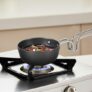 Borosil 11 Cm Hard Anodized Tadka Pan | Aluminium Grade 3003 | Glossy Exterior & Matt Interior | Even Heat Distribution | Easy To Clean | 5 Years Warranty