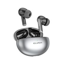 Elver Buds X – Dual Anc+Enc, Dynamic Drivers With 32Db Anc With 4 Mics, 50+Hrs Playback, True Light Sensor, Intuitive Touch Controls, Bt V5.3, Wireless Charging & Type-C Fast Charging,(Metallic)