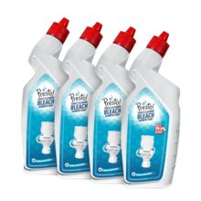 Amazon Brand – Presto! Disinfectant Toilet Cleaner Bleach | 4 Litre | 1 L X 4 Packs | Kills 99.9% Germs | Removes Tough Stains | Provides Long Lasting Freshness