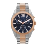 TIMEX Analog Watch for Men with Blue Dial & Multicolor Stainless Steel Bracelet Band – Water Resistant Men’s Wrist Watches -TWEG296SMU08