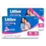 Little’s Baby Diapers M Size (Medium) Pants Style | 7-12 kg | 68 Count | Comfy Nights Baby Diaper Pants with Leakage Guard & Upto 12 Hours Absorption (34 Count, Pack of 2)