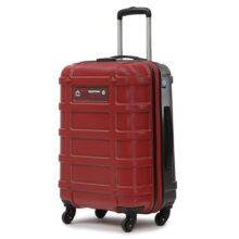 Uppercase Cargo 66Cm(Medium)Check-In Trolley Bag Dual Tone Sustainable Hardsided Luggage Secure Combination Lock Scratch-Proof Surface Mesh Convipack Suitcase 4 Spinner Wheel For Men & Women(Red)